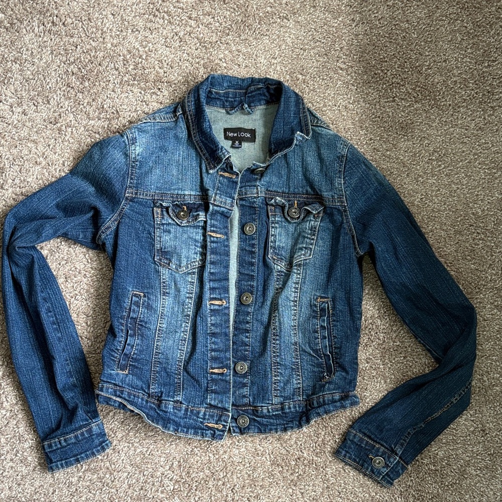 New look semi cropped jean jacket